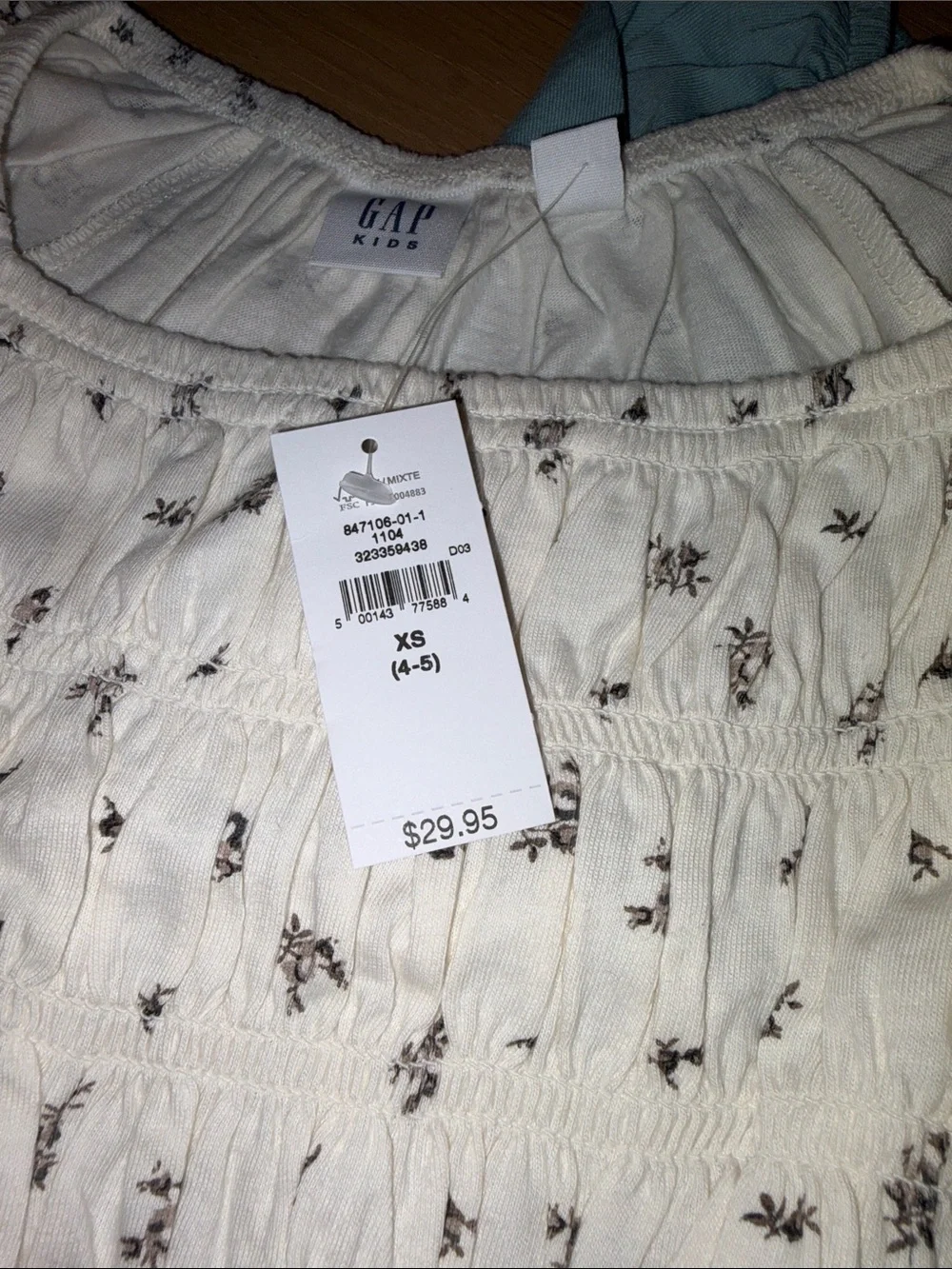 Set of Three NWT Gap Girls Smocked Long Tops and Graphic T-Shirt